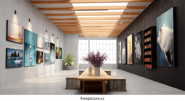 Modern Art Gallery Interior Design