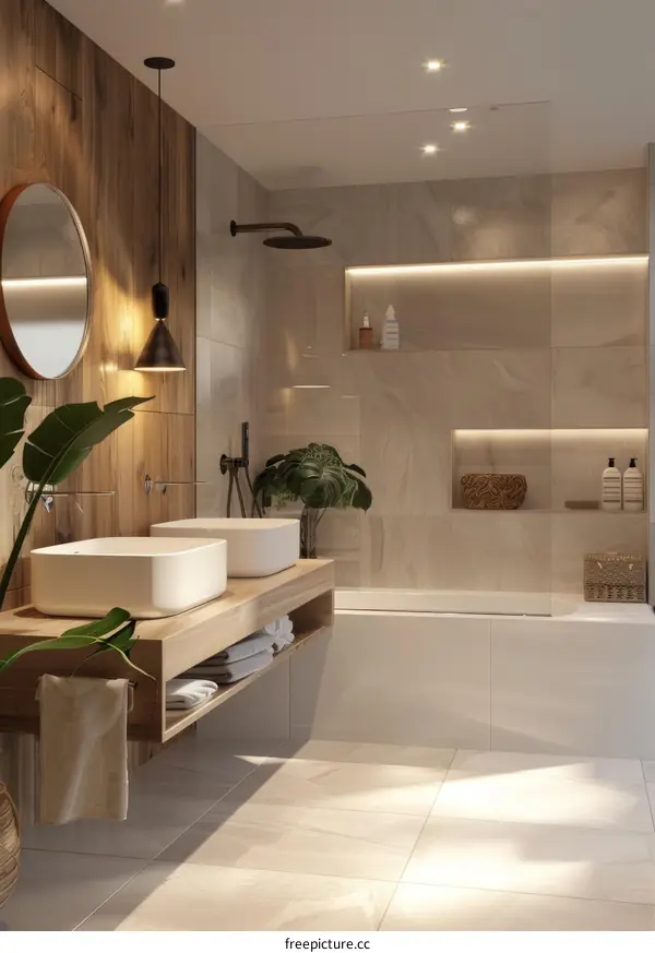 Modern Minimalist Bathroom Interior Design