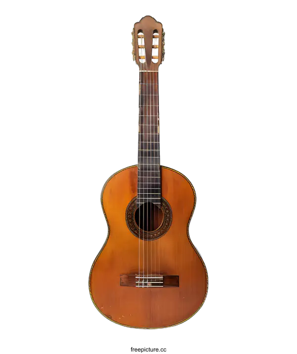 [Transparent Background PNG]Acoustic Guitar on White Background