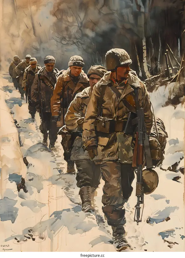 Winter Soldiers in the Forest