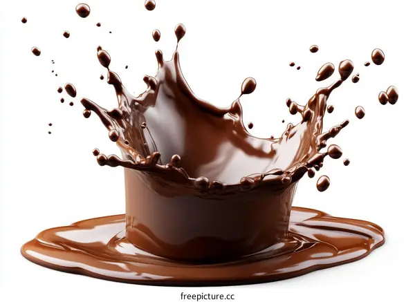 Chocolate Splash Illustration Art