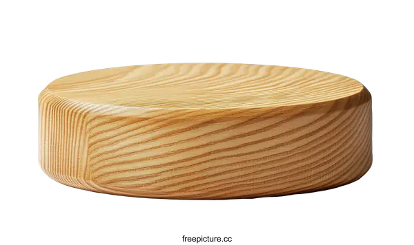 [Transparent Background PNG]Round Wooden Display Stand