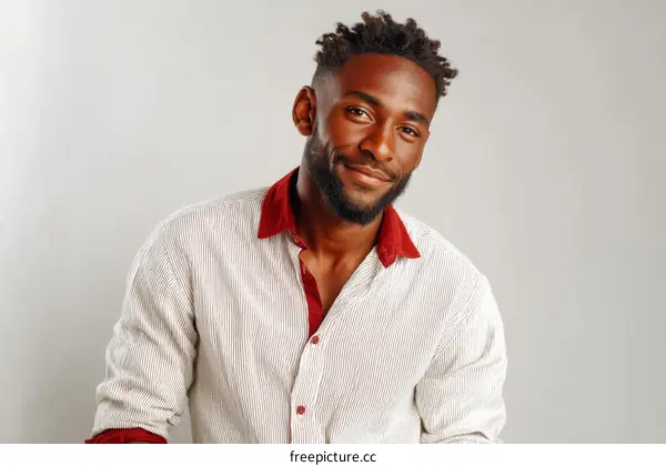 African Man Portrait Studio Shot