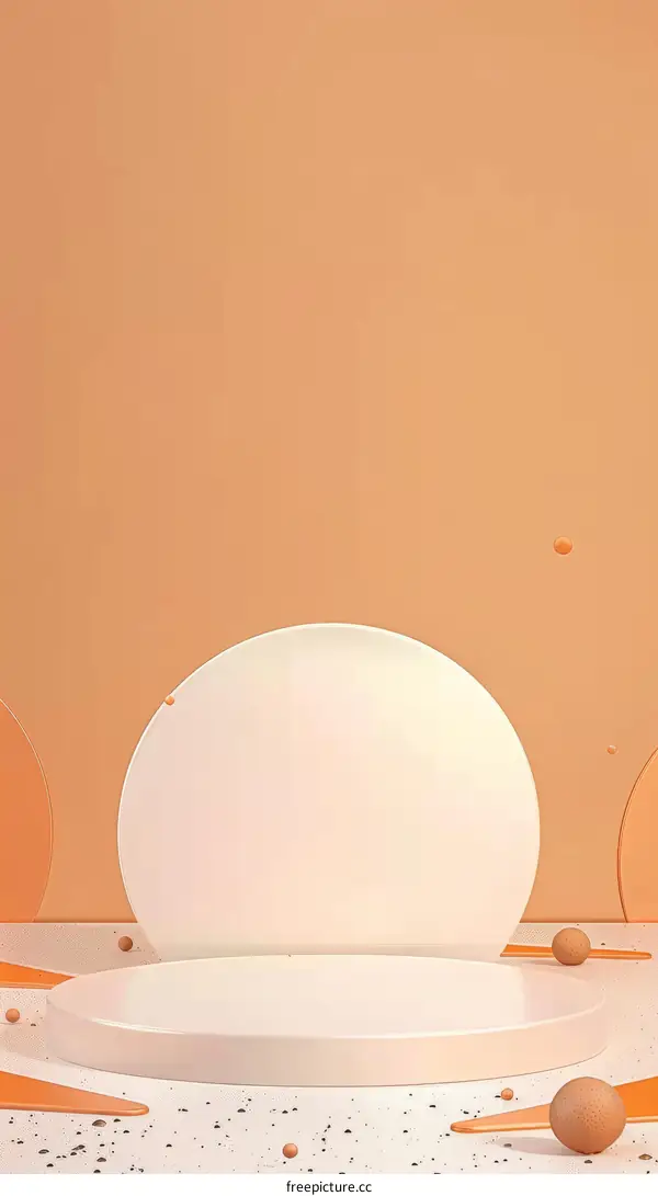 3D Rendering of a Podium with a Simple Background