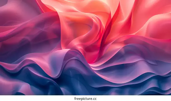 Colorful abstract background with soft folds