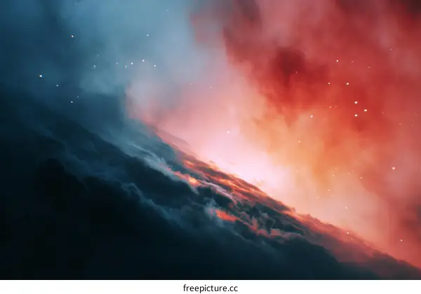 Cosmic Nebulae: A Colorful Celestial Landscape