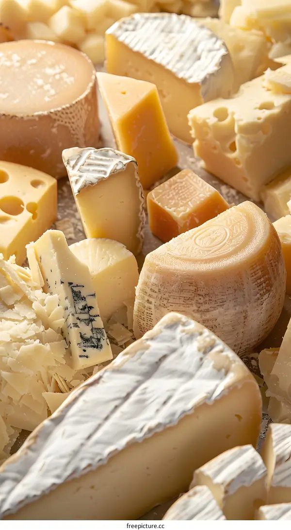 Assortment of Different Types of Cheese