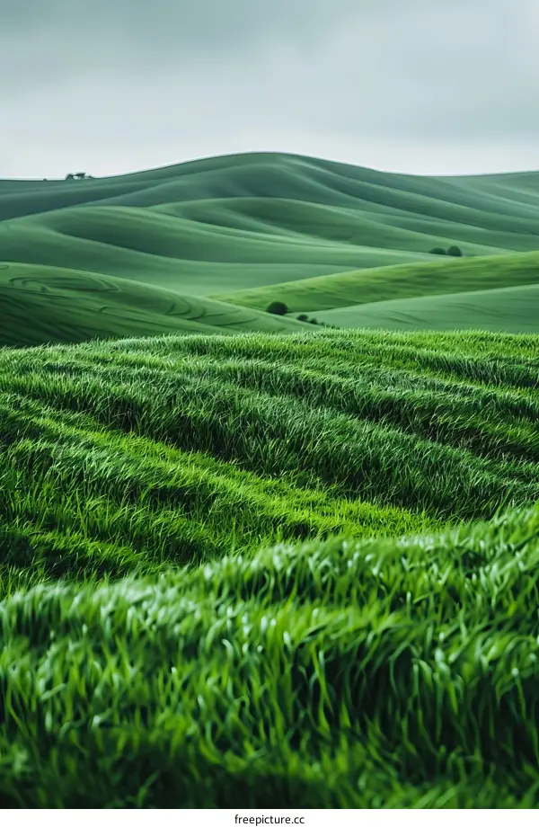Tuscany Rolling Hills: Green Landscape in Italy