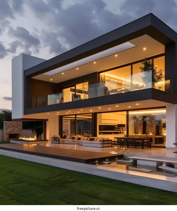 Modern Luxury House with Outdoor Patio and Pool