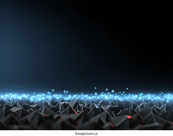 Abstract Geometric Background with Light Effects