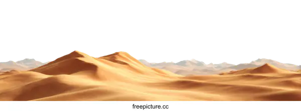 [Transparent Background PNG]Desert Landscape Illustration