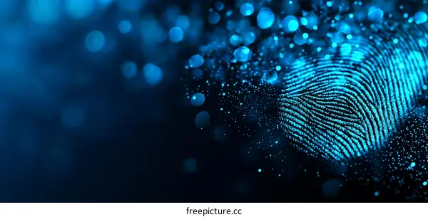Abstract Fingerprint Technology Background