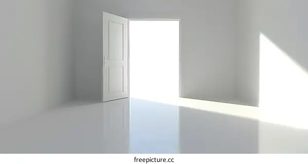 Open Door to Bright Future Minimalist Interior Design