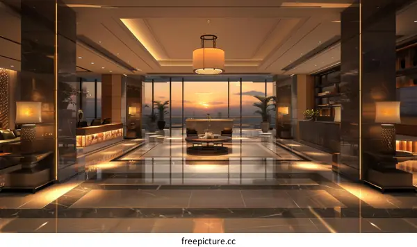 Luxury Hotel Lobby Interior Design
