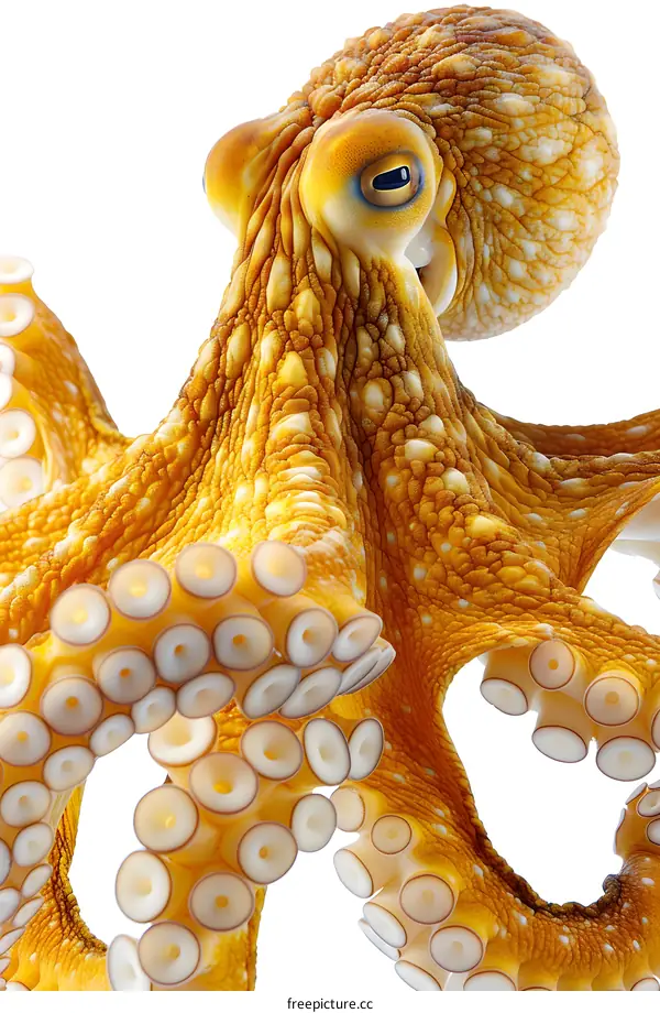 Closeup of a Giant Pacific Octopus
