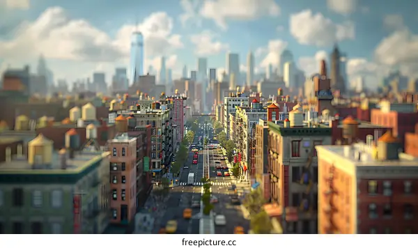 New York Cityscape Miniature