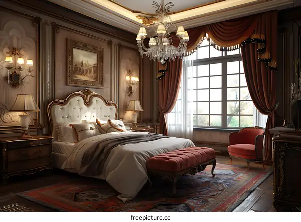 European luxury bedroom