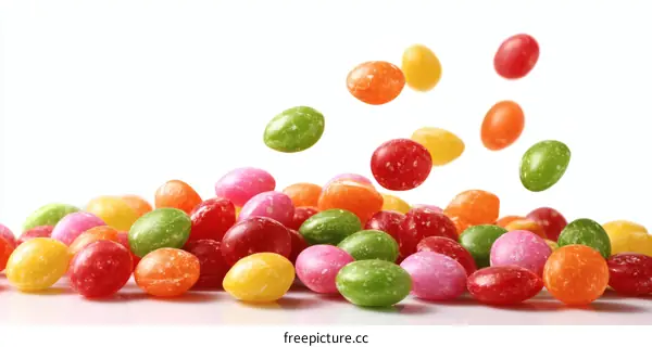 Colorful Candies in Motion