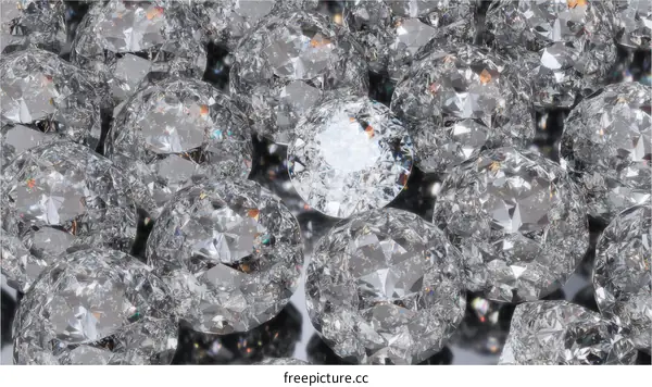 Diamonds closeup sparkling illustration