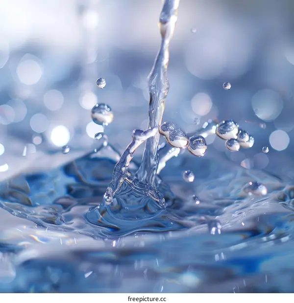 Water Splashing in Slow Motion