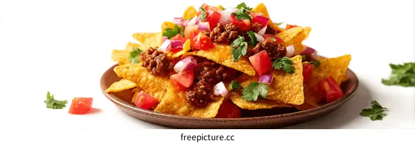 Delicious Nachos with Beef and Salsa