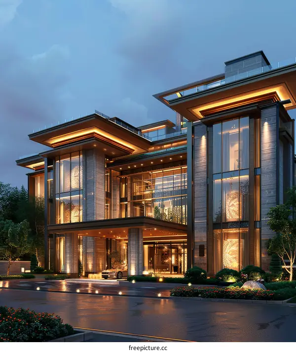Luxury Modern Mansion Exterior Design