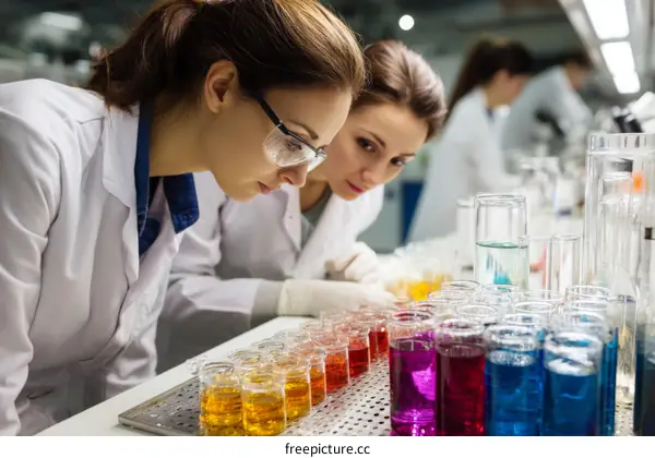 Scientists Conducting Experiments in a Laboratory