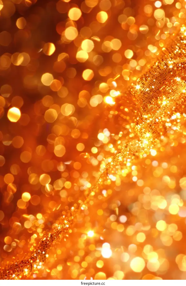 Golden glitter shiny sparkling lights background