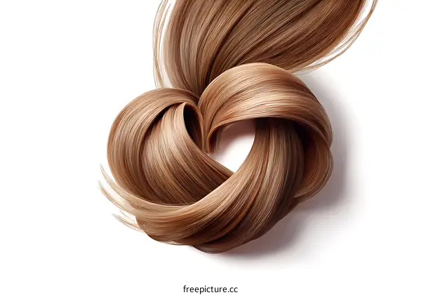 Beautiful Blonde Hair Studio Shot