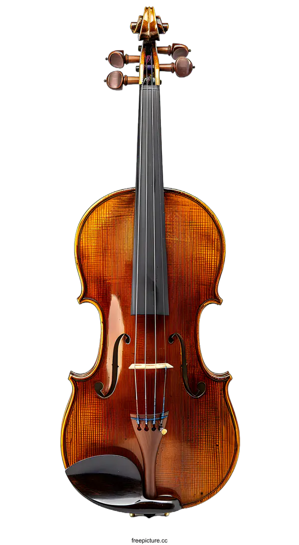 [Transparent Background PNG]A violin on a white background