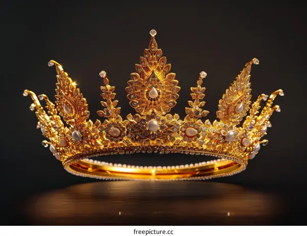 Exquisite and Expensive Looking Golden Crown