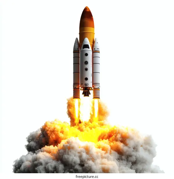 Spacecraft Launch into the Cosmos