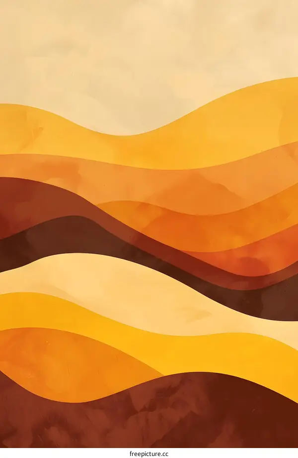 Abstract Colorful Waves Background