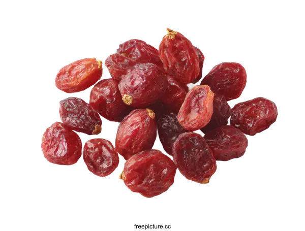 [Transparent Background PNG]Dried Red Berries Close-up