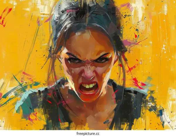 Portrait of an Angry Woman