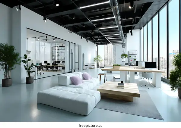 Modern Open-Plan Office Interior Design
