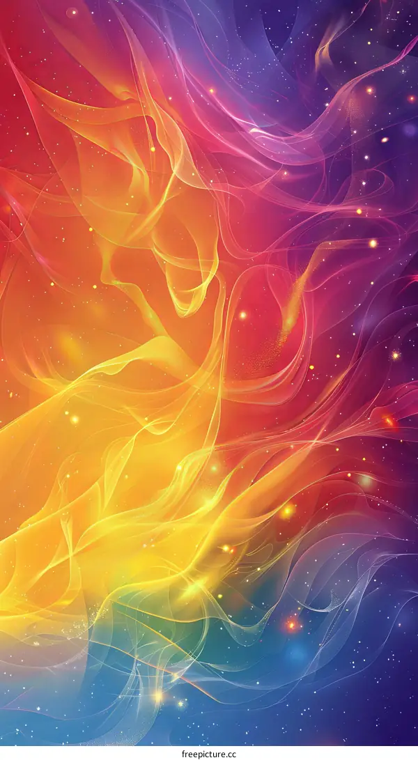 Cosmic Canvas: A Colorful Nebula