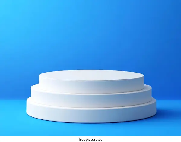 Modern Minimalist White Product Display Platform