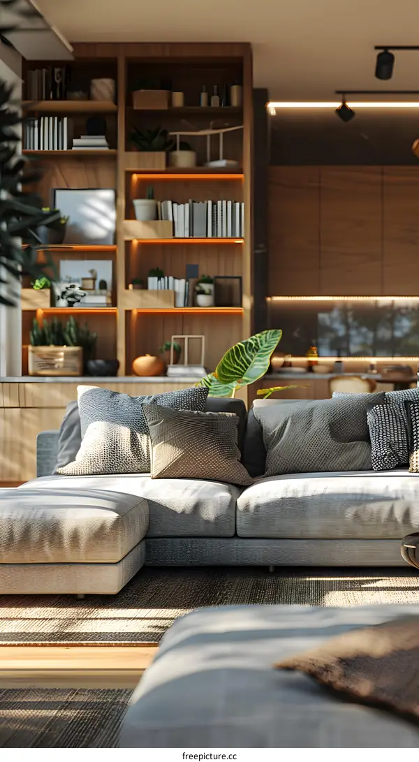 A living room in IKEA style