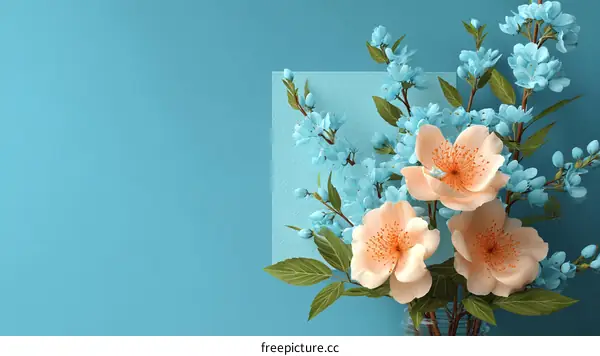 Spring Floral Arrangement Illustration