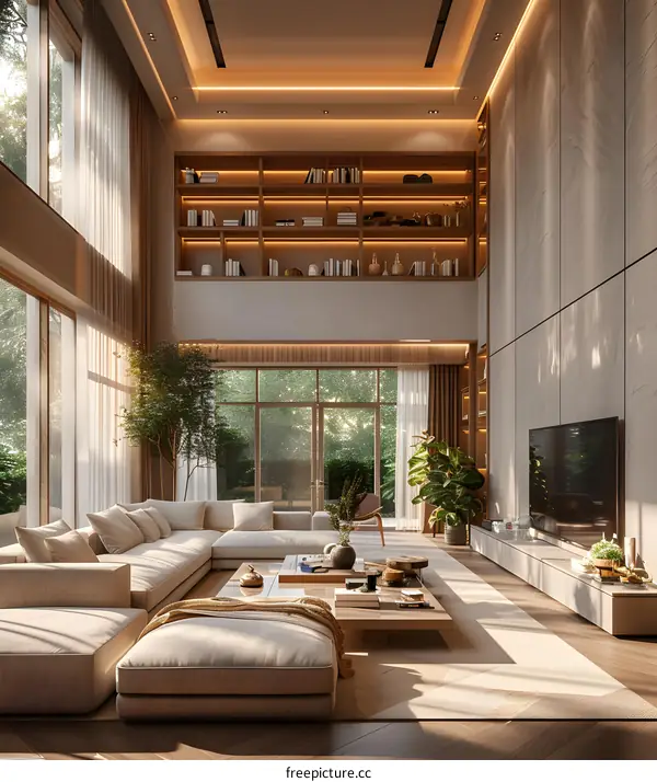 Modern minimalist living room