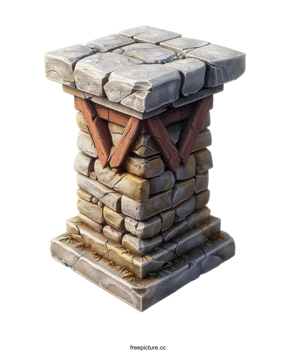[Transparent Background PNG]Stone pedestal