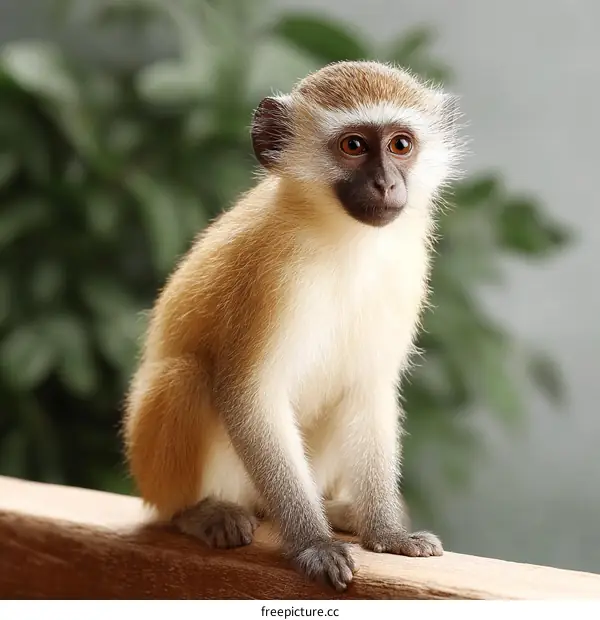 Adorable Young Monkey in Natural Habitat