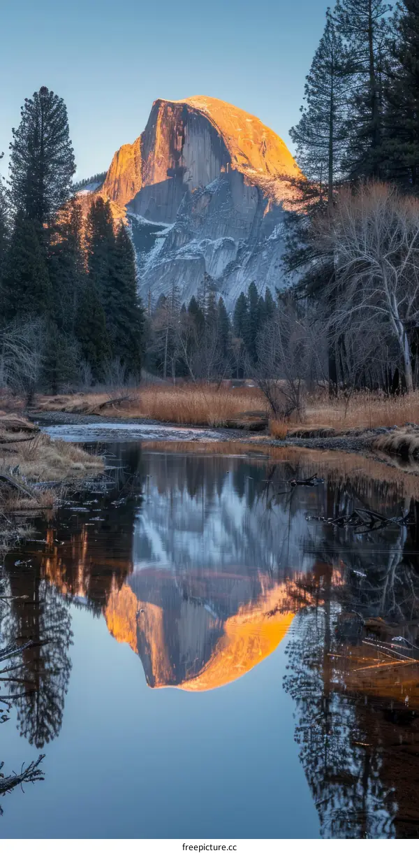 Half Dome at Sunset in Yosemite National Park