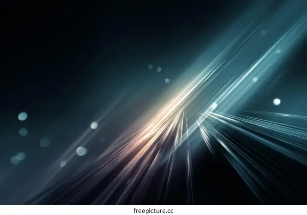 Abstract Light Trails and Bokeh Background