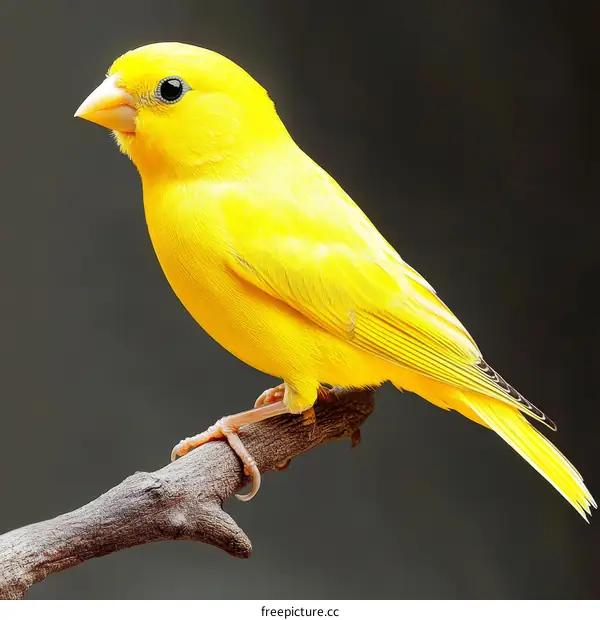 Close Up of a Vibrant Yellow Bird