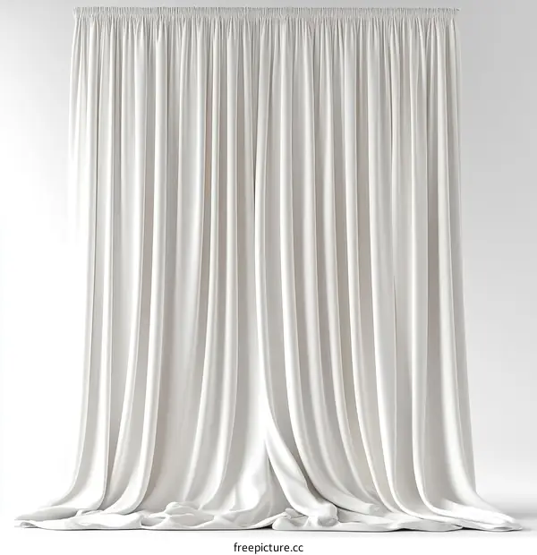 White Curtains Studio Photography