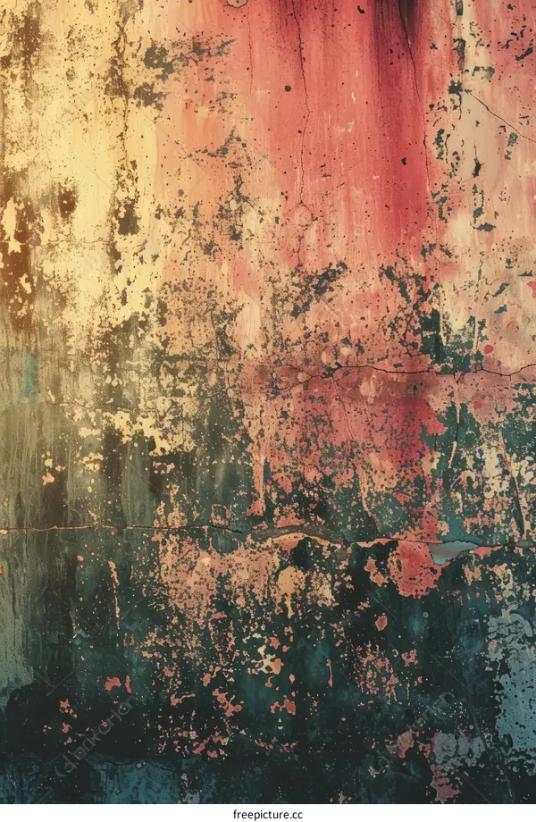 colorful peeling paint texture