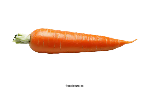 [Transparent Background PNG]Single Fresh Orange Carrot