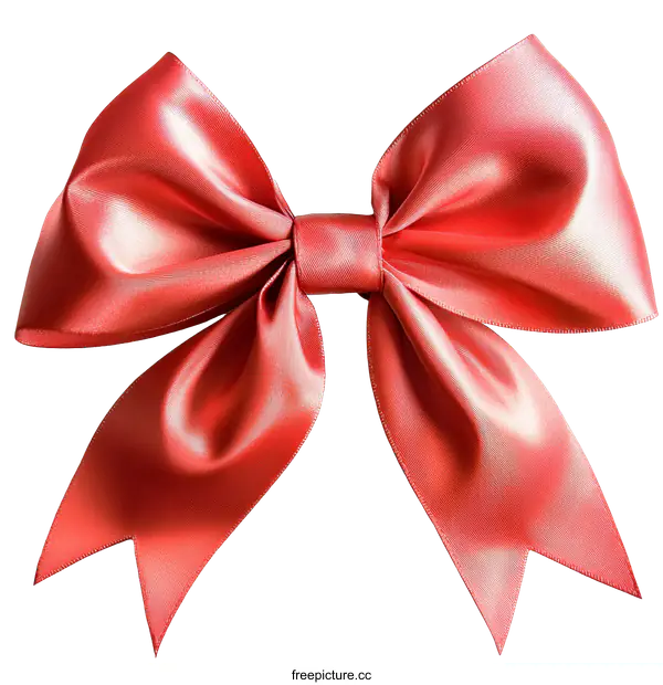 [Transparent Background PNG]Beautiful Red Ribbon Bow Decoration